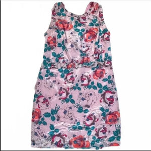Peppermint Pink Floral Print Dress Size Large